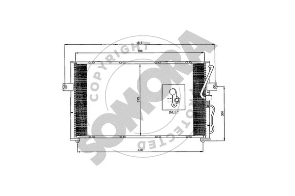 Condenser, air conditioning (115060)
