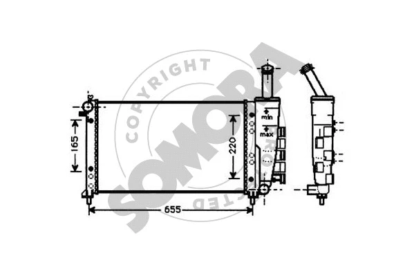 Radiator, engine cooling (081340)