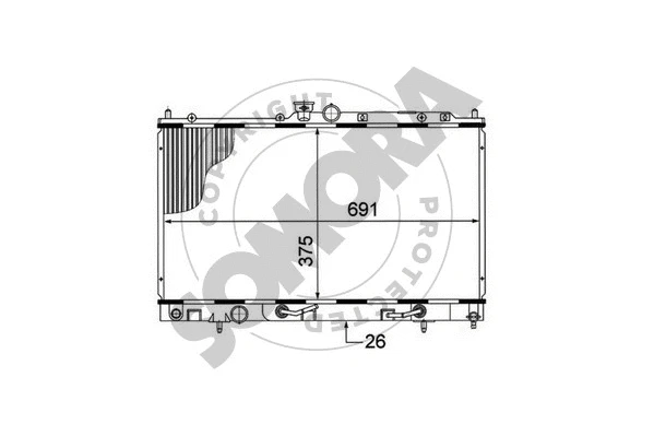 Radiator, engine cooling (182340)