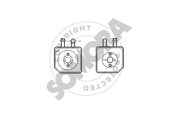 Oil Cooler, engine oil (350965F)