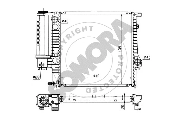 Radiator, engine cooling (040346)