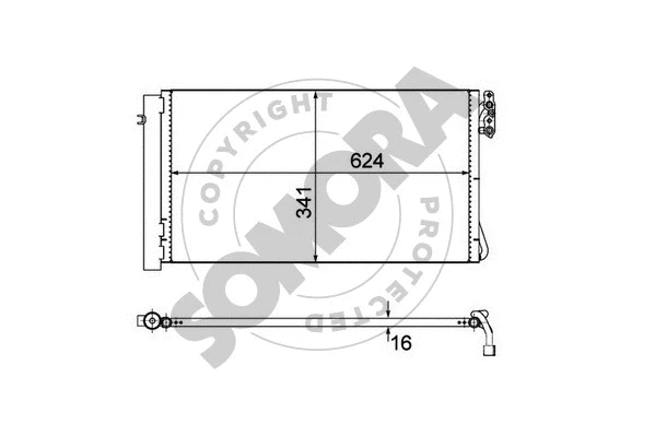 Condenser, air conditioning (040760A)