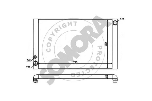 Radiator, engine cooling (024140)