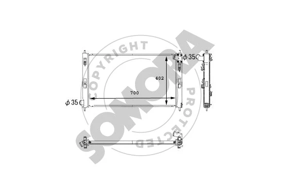 Radiator, engine cooling (184540)
