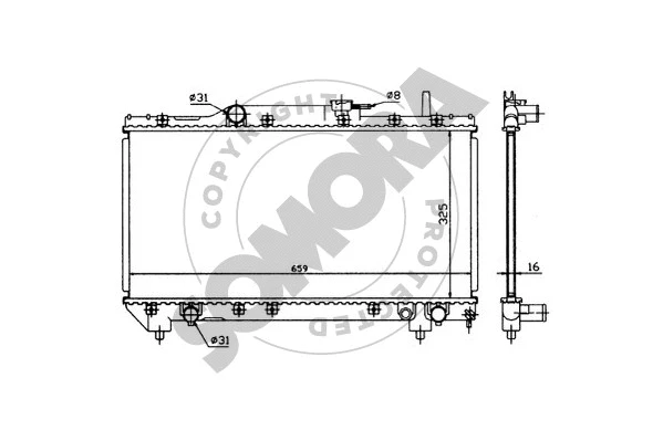 Radiator, engine cooling (311640)
