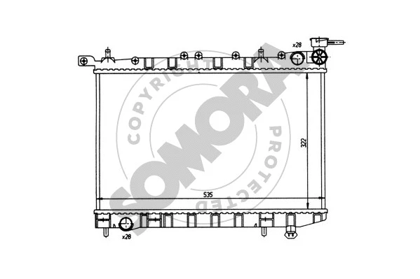 Radiator, engine cooling (193240)