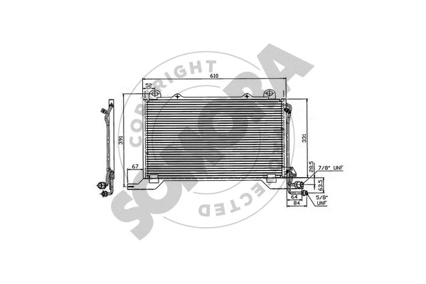 Condenser, air conditioning (170660B)