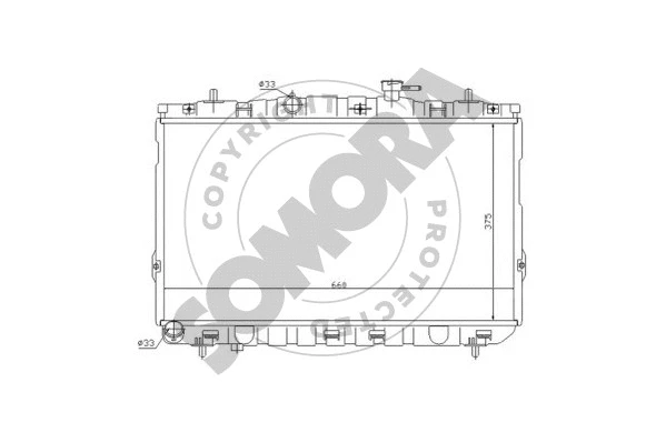 Radiator, engine cooling (133240)
