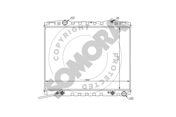 Radiator, engine cooling (114040A)