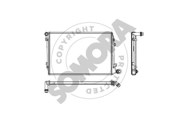 Radiator, engine cooling (351040F)