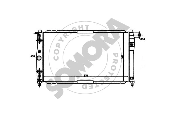 Radiator, engine cooling (062041)