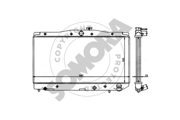 Radiator, engine cooling (314041)