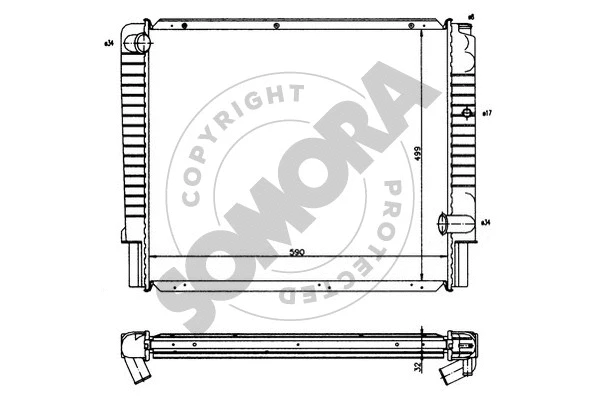 Radiator, engine cooling (362142)