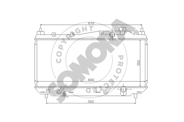 Radiator, engine cooling (121340)