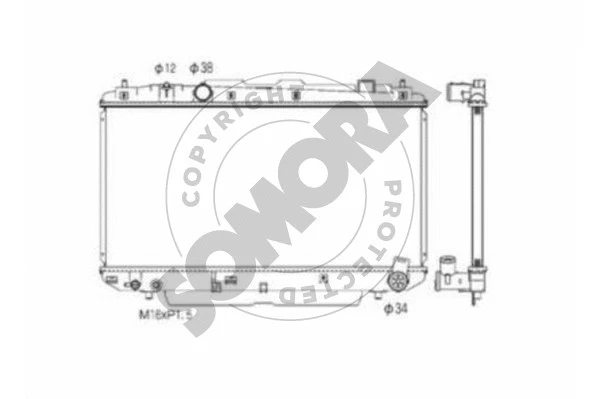 Radiator, engine cooling (316640)