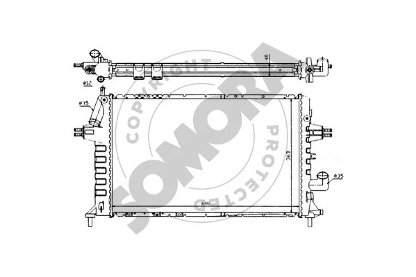 Radiator, engine cooling (211748)