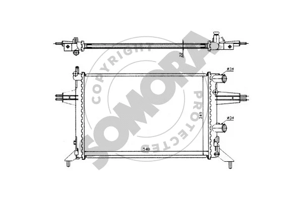 Radiator, engine cooling (211740)