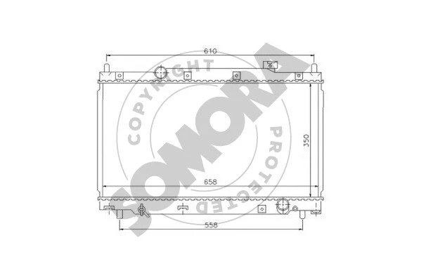 Radiator, engine cooling (121340A)