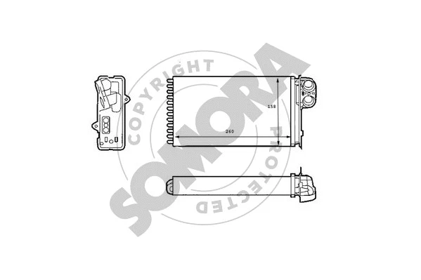 Heat Exchanger, interior heating (246050)