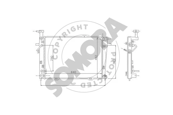 Radiator, engine cooling (136540)