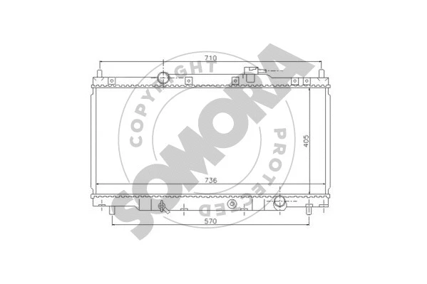 Radiator, engine cooling (127140)