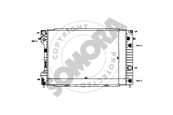 Radiator, engine cooling (213242)