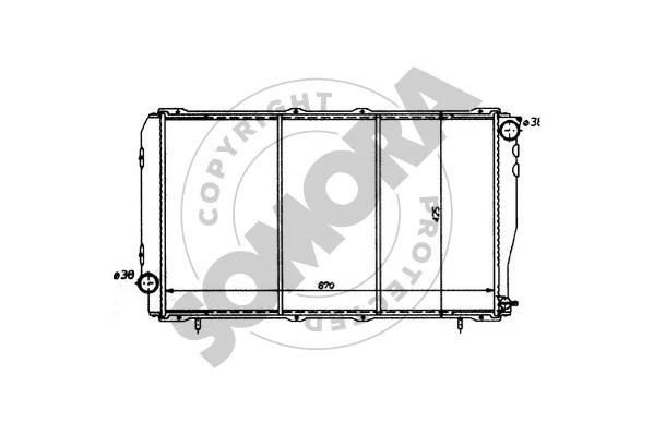 Radiator, engine cooling (331041)