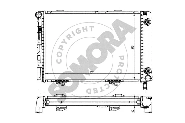Radiator, engine cooling (170447)