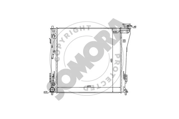 Radiator, engine cooling (137240A)