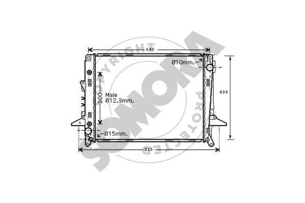 Radiator, engine cooling (151340)