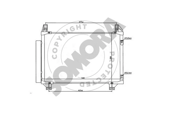 Condenser, air conditioning (310360B)