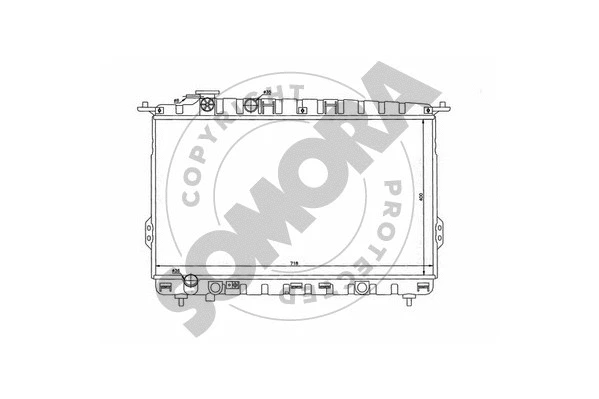 Radiator, engine cooling (117040)
