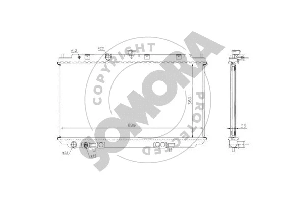 Radiator, engine cooling (192541)
