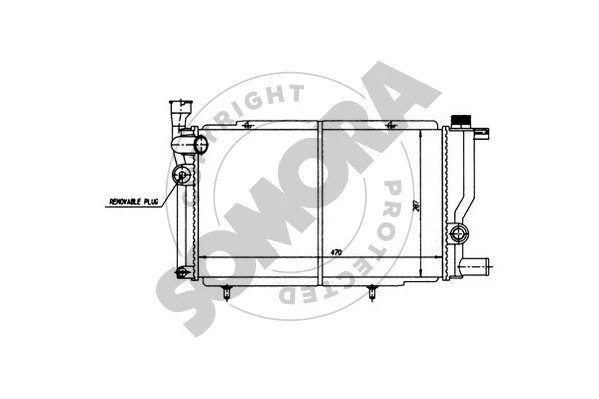 Radiator, engine cooling (221140)