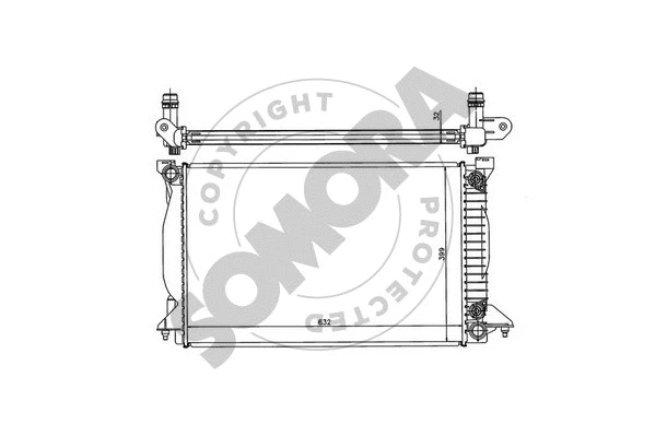 Radiator, engine cooling (021540C)