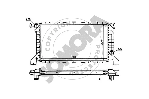 Radiator, engine cooling (094240)