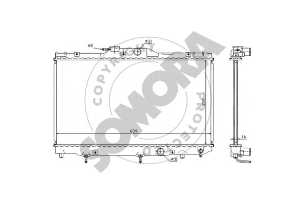 Radiator, engine cooling (314340)