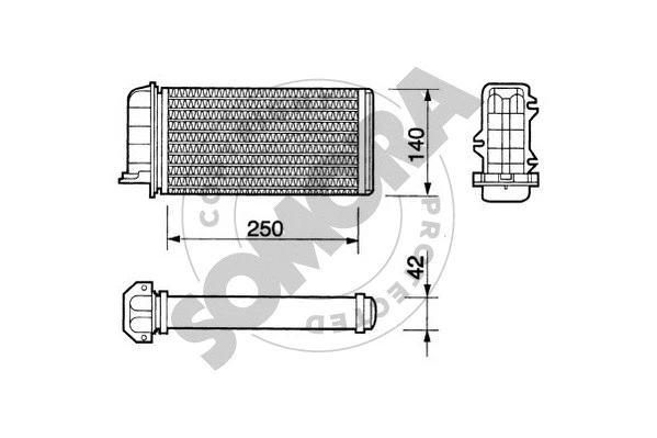 Heat Exchanger, interior heating (082250A)
