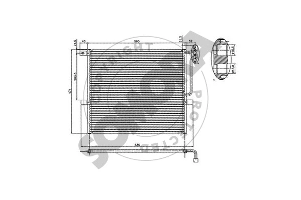 Condenser, air conditioning (044060A)