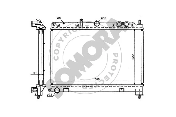 Radiator, engine cooling (261041)