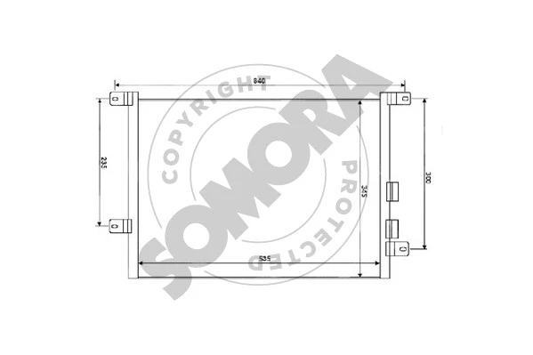 Condenser, air conditioning (010160A)
