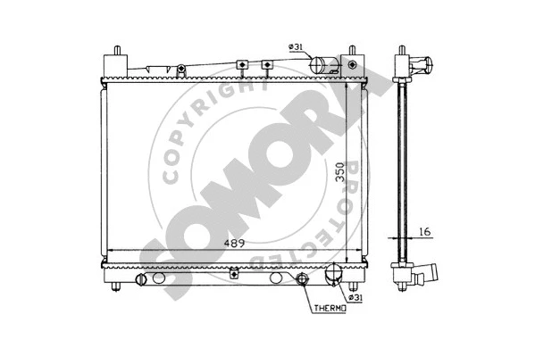 Radiator, engine cooling (310141)