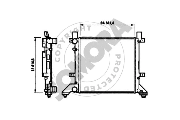 Radiator, engine cooling (354640)