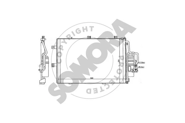 Condenser, air conditioning (212560)