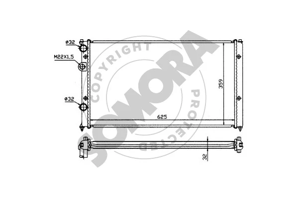 Radiator, engine cooling (280244)