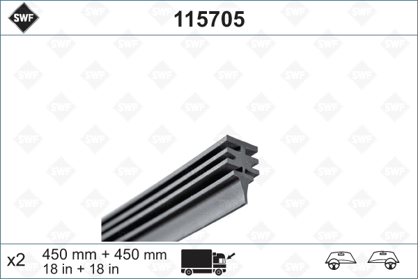 Wiper Blade Rubber (115705)