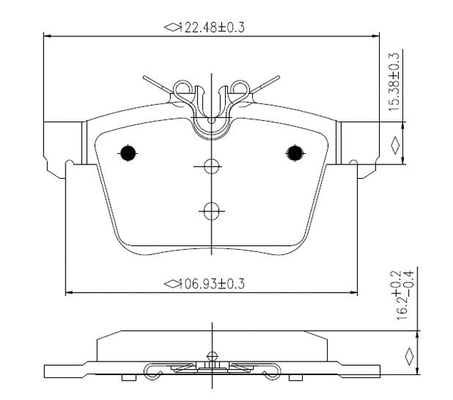 Brake Pad Set, disc brake (NP2953)