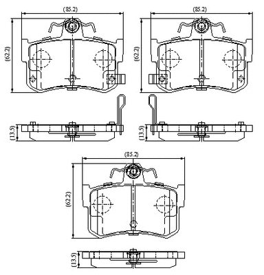 Brake Pad Set, disc brake (NP3097)