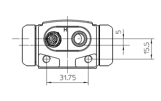 Wheel Brake Cylinder (NWC5027)