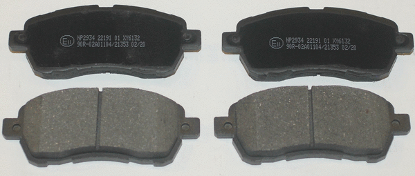 Brake Pad Set, disc brake (NP2934)